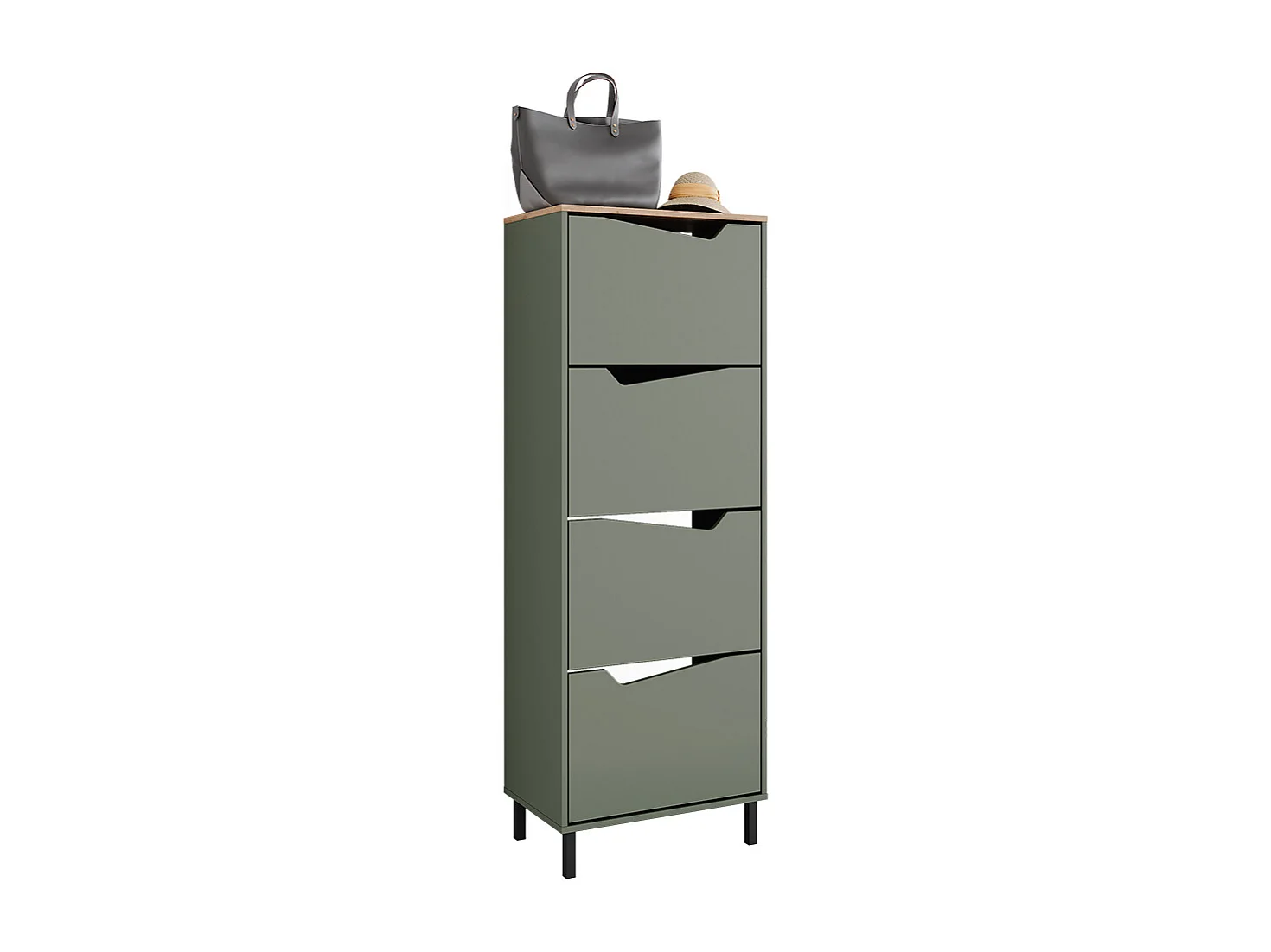 Schuhkipper grün/artisan 60x38x167.4 marelle