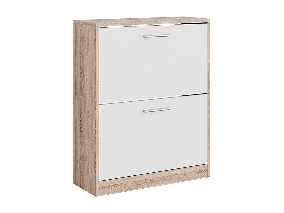 Armoire à chaussures blanc/sonoma 59x22x72.5 gizmo