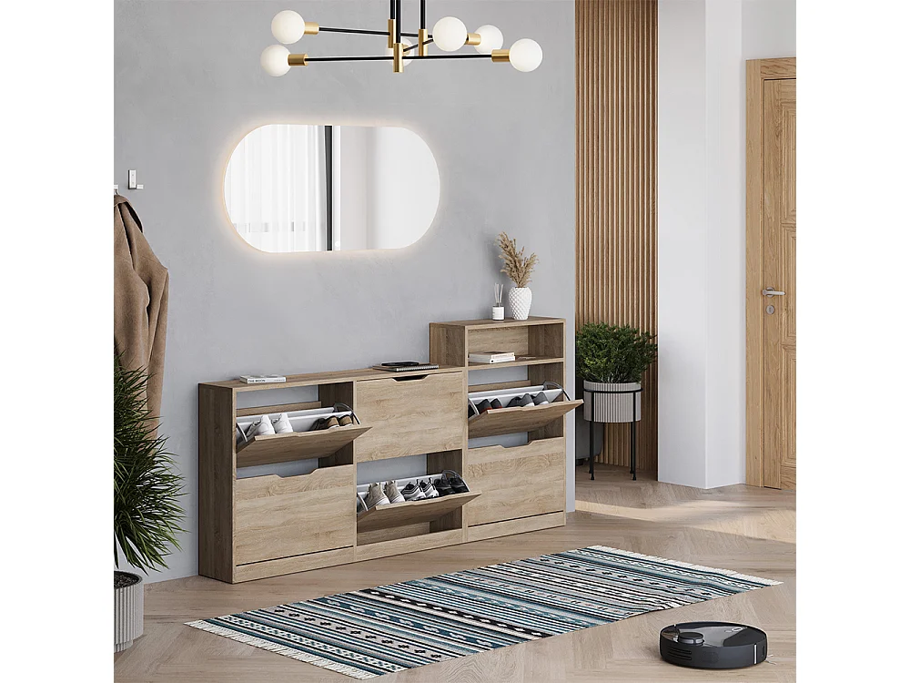 Benne à chaussures sonoma 116.6x22x72.5 luca