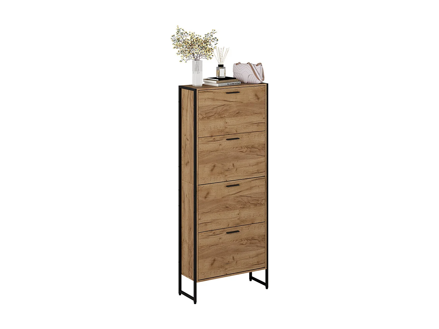Shoe tipper goldkraft oak/black 63x23.5x152.5 folda
