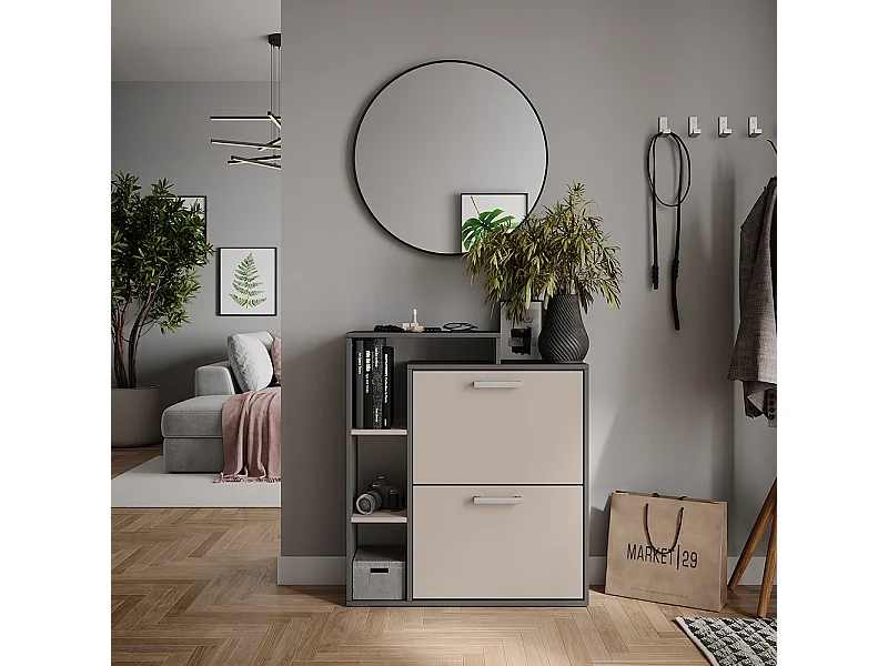 Schuhkipper antracite/creio 80x24.2x90 orlando