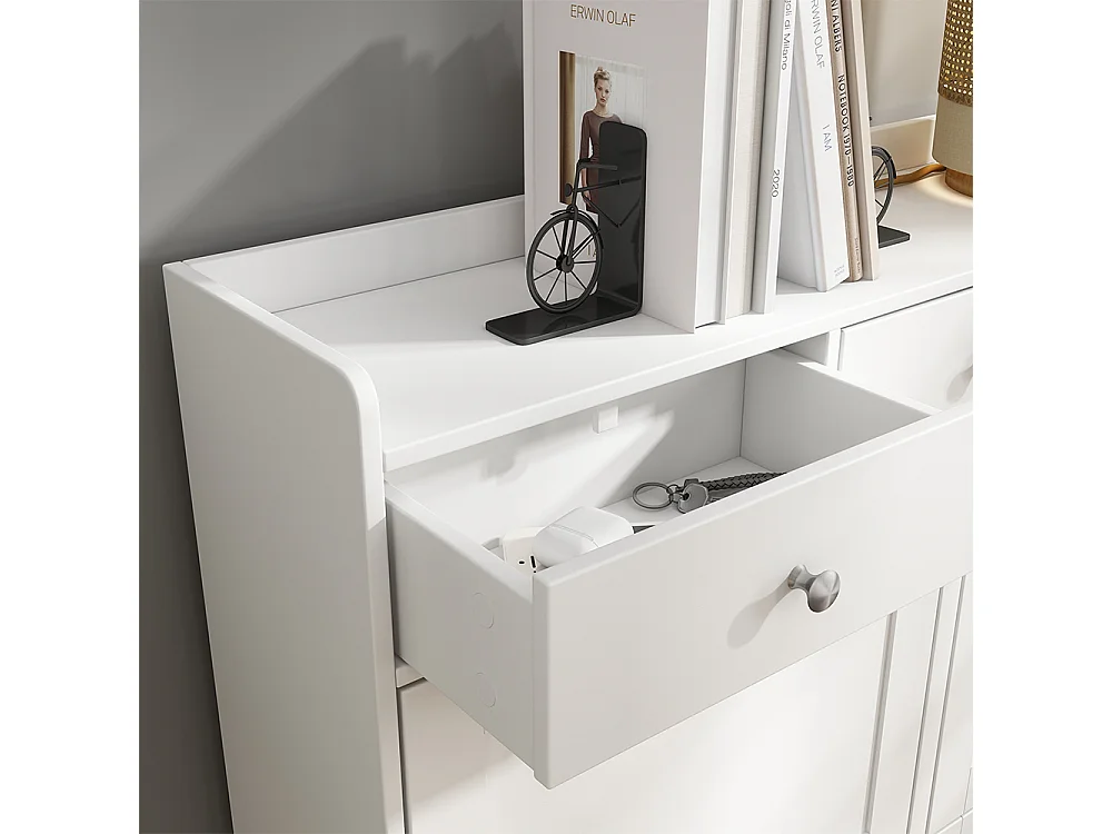 Benne à chaussures blanc 100x22x99.5 vitto