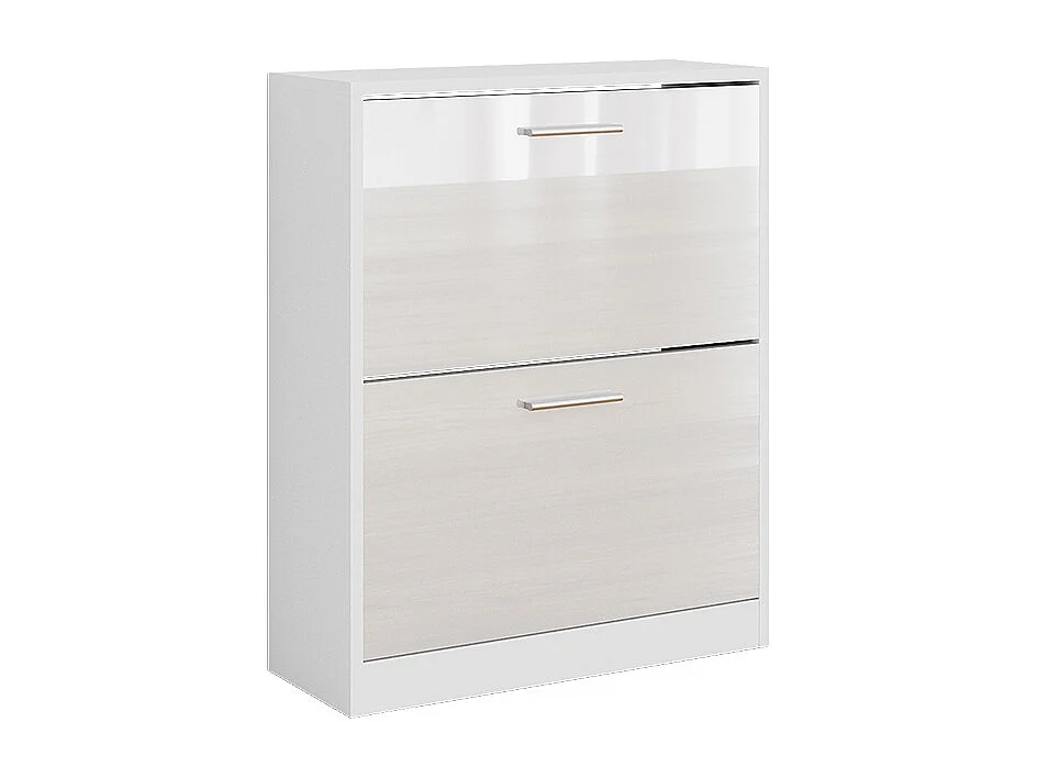 Armoire à chaussures blanc haute brillance 59x22x72.5 gizmo