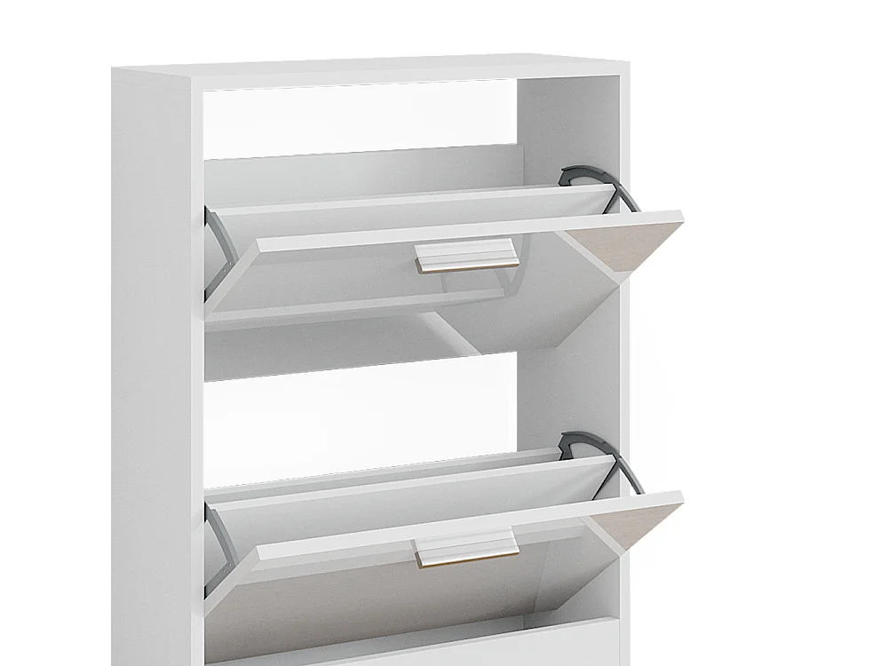 Armoire à chaussures blanc haute brillance 59x22x72.5 gizmo