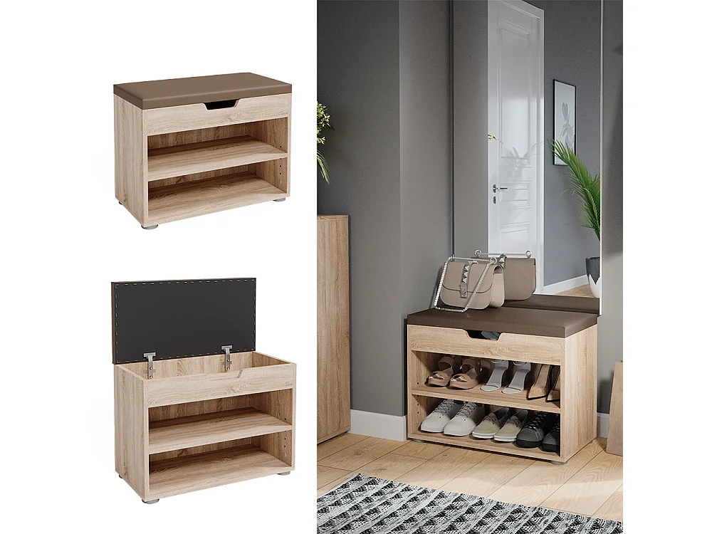 Banc pour chaussures sonoma 60x30x45 rolfe