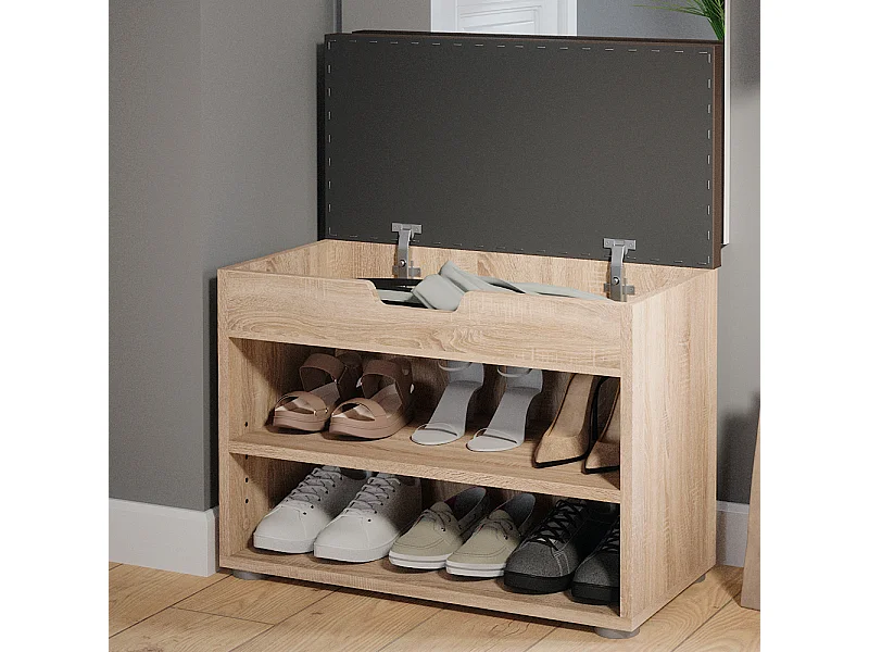 Schuhbank sonoma 60x30x45 rolfe