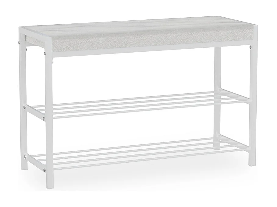 Schuhbank weiß 80x30x52 borneo