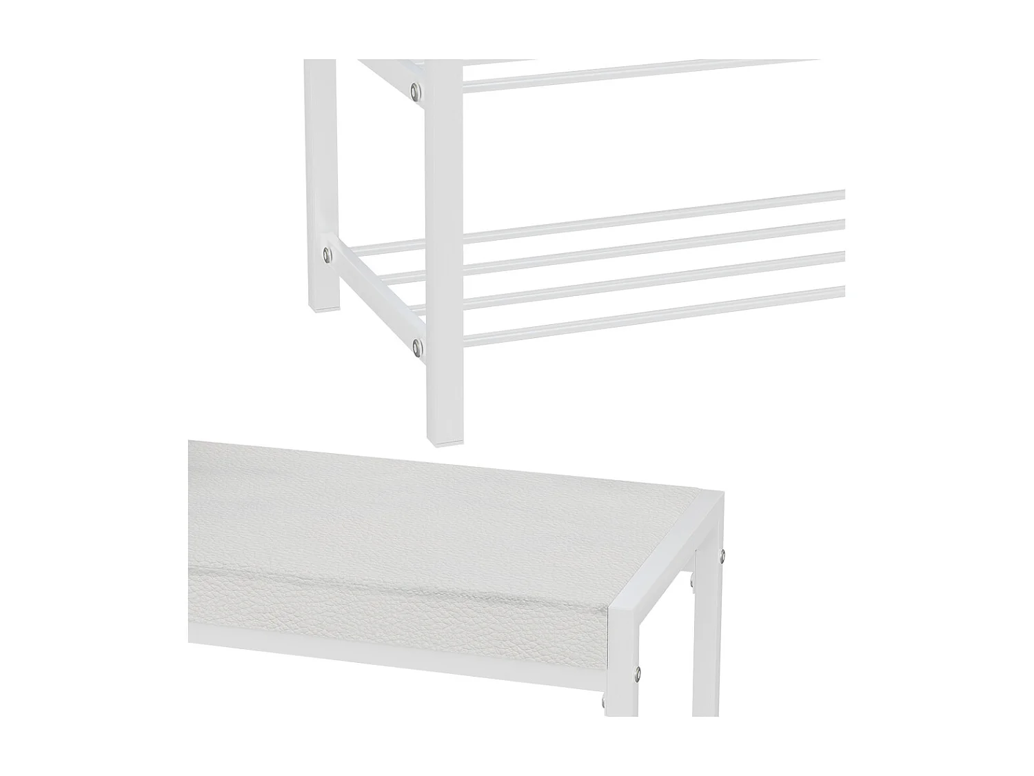 Schuhbank branco 80x30x52 borneo