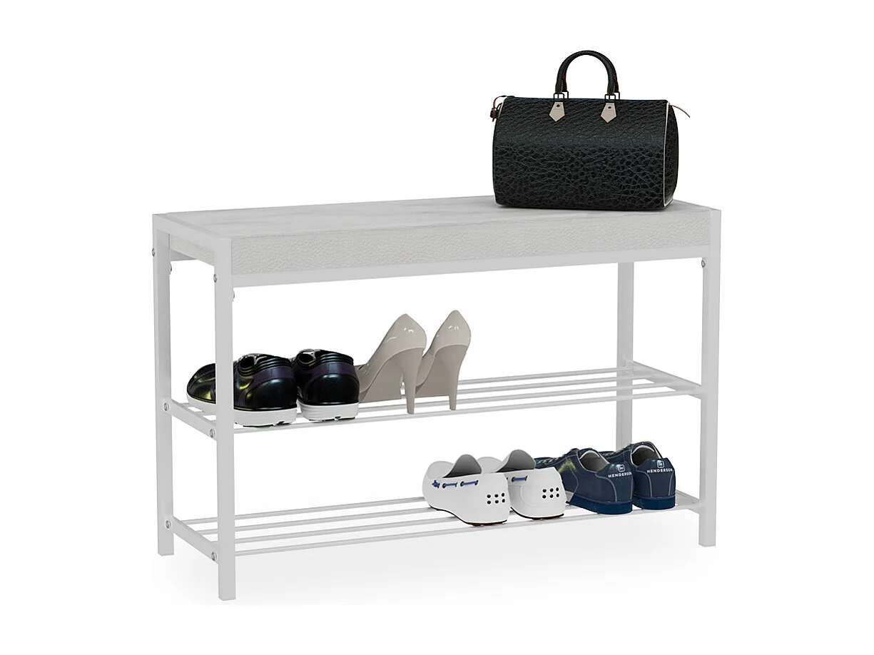 Schuhbank branco 80x30x52 borneo