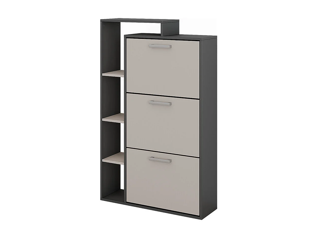 Schuhkipper anthrazit/greige 80x24.2x128.3 orlando