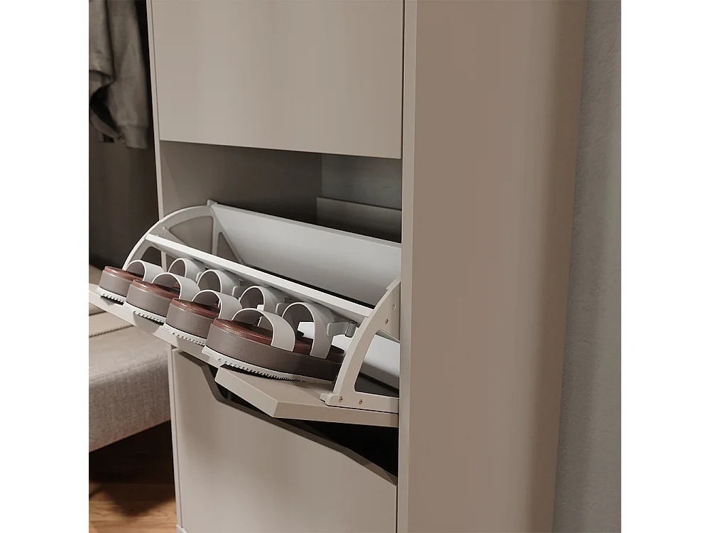 Wózek na buty greige/artisan 60x38x129.5 marelle