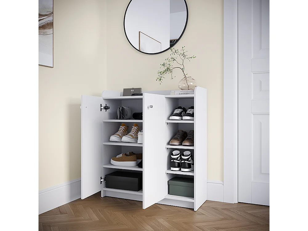 Schuhschrank weiß 83x32.3x91.4 moritz