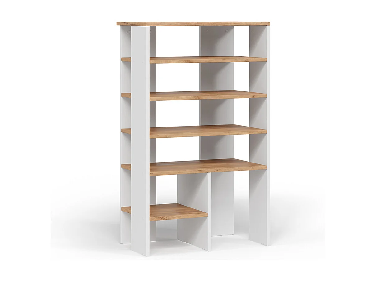 Armoire à chaussures chêne blanc/force de lor 60x34.4x100 marlon