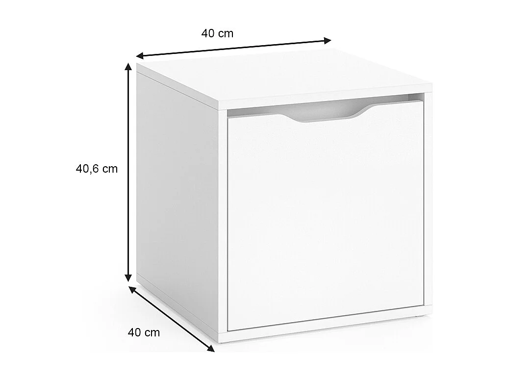 Banco para zapatos blanco 40x40x40.6 ruben