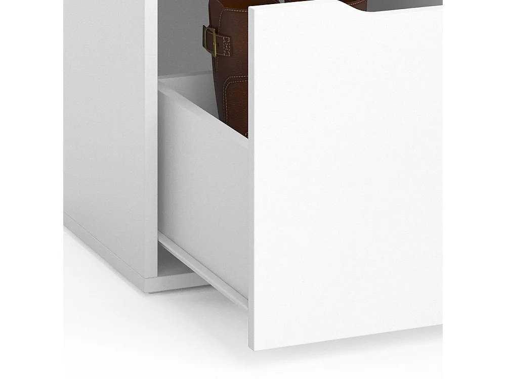 Banco para zapatos blanco 40x40x40.6 ruben