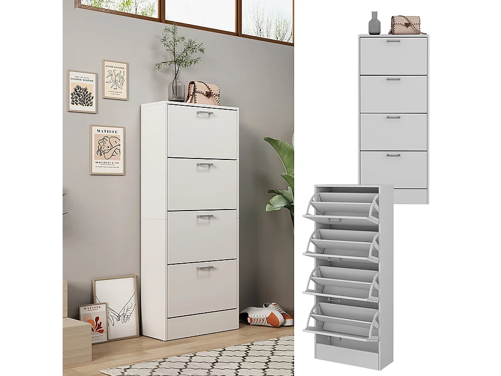 Schoenklaprek wit 63x24x150 gregor