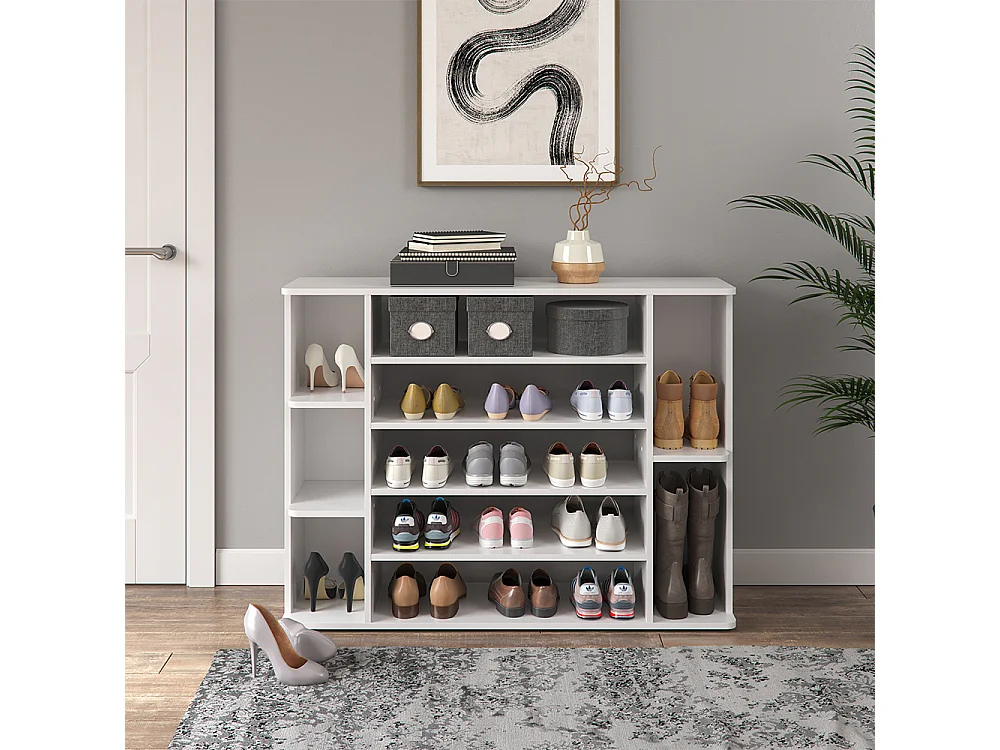 Armoire à chaussures blanc 116.2x30.1x87.4 levin