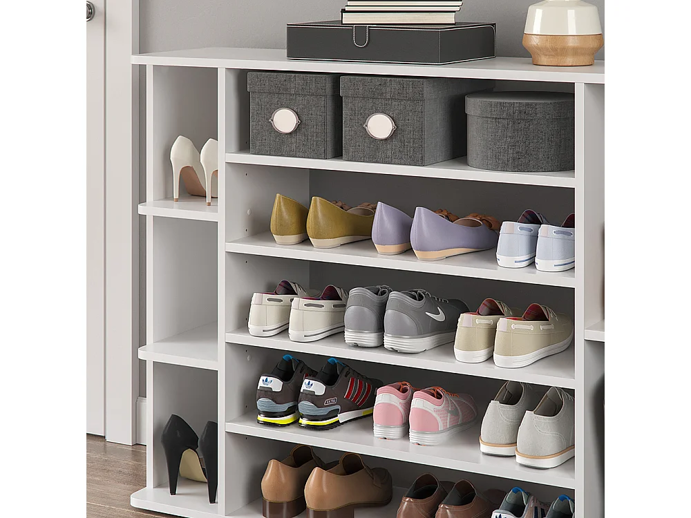 Armoire à chaussures blanc 116.2x30.1x87.4 levin