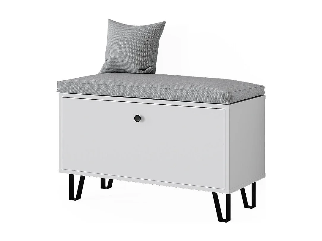 Banc à chaussures blanc 80x35.1x46 siri