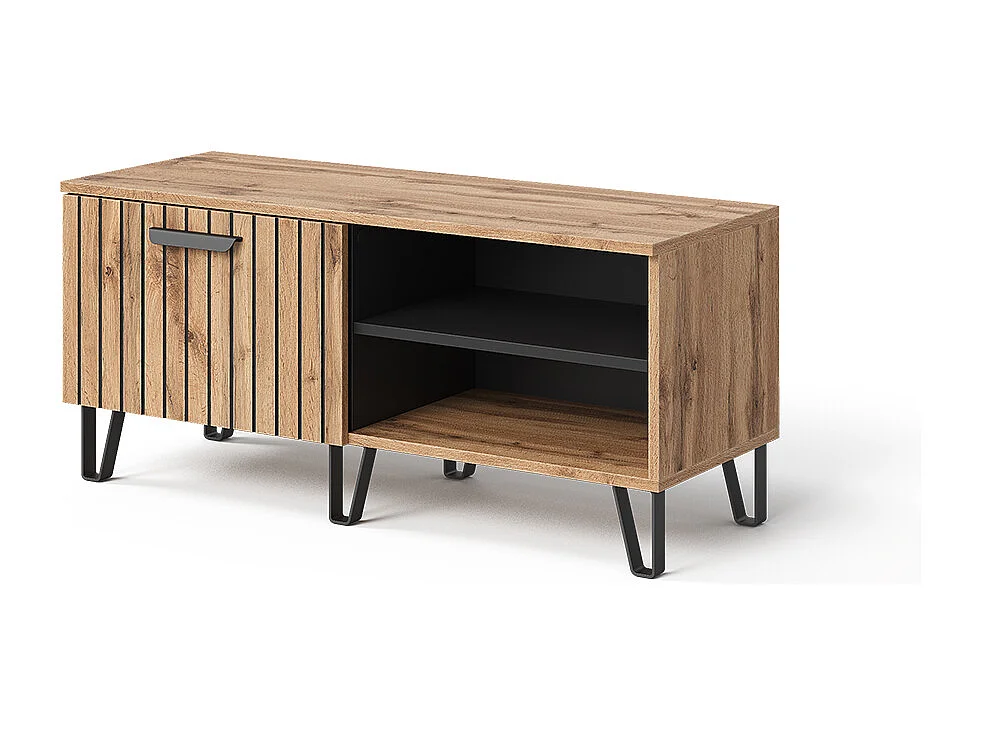 Shoe bench oak wotan 100x38x45 amber
