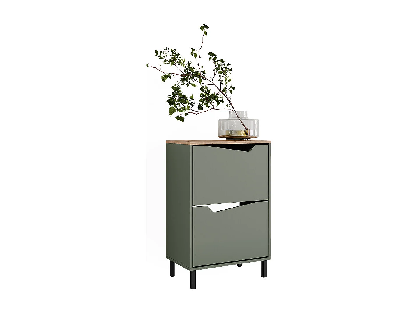Shoe tipper green/artisan 60x38x91.6 marelle