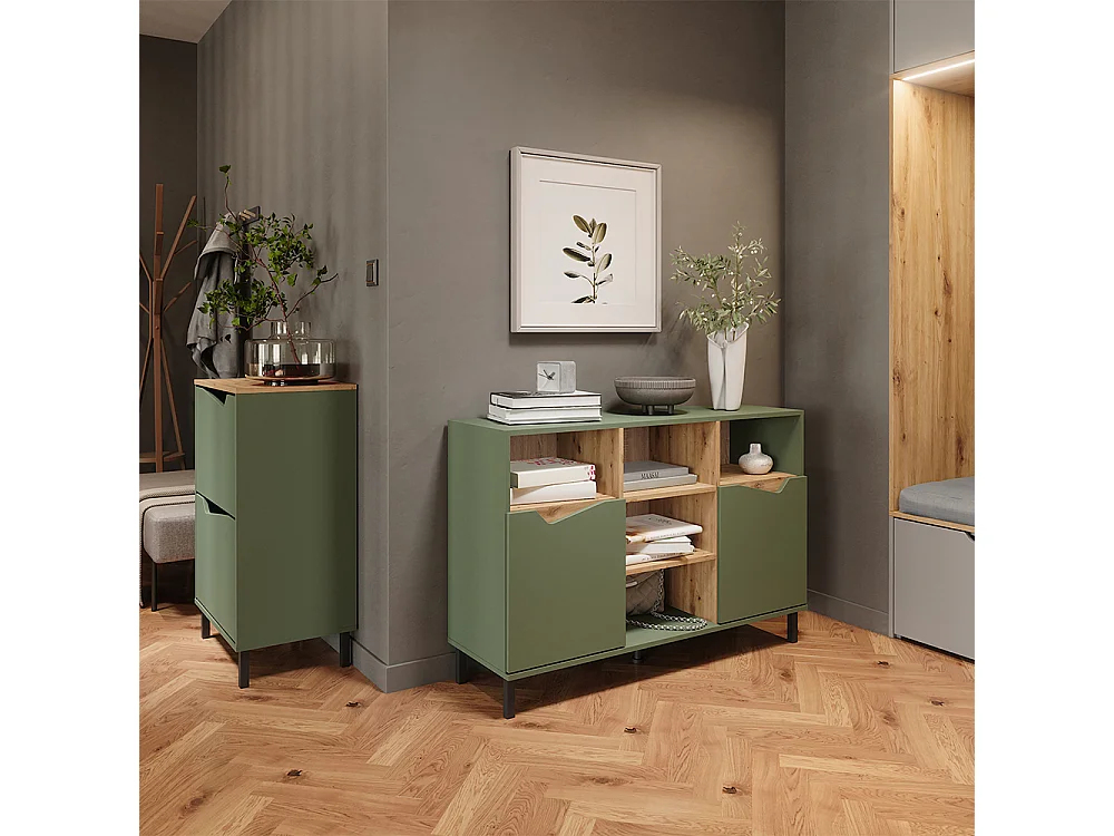 Shoe tipper green/artisan 60x38x91.6 marelle