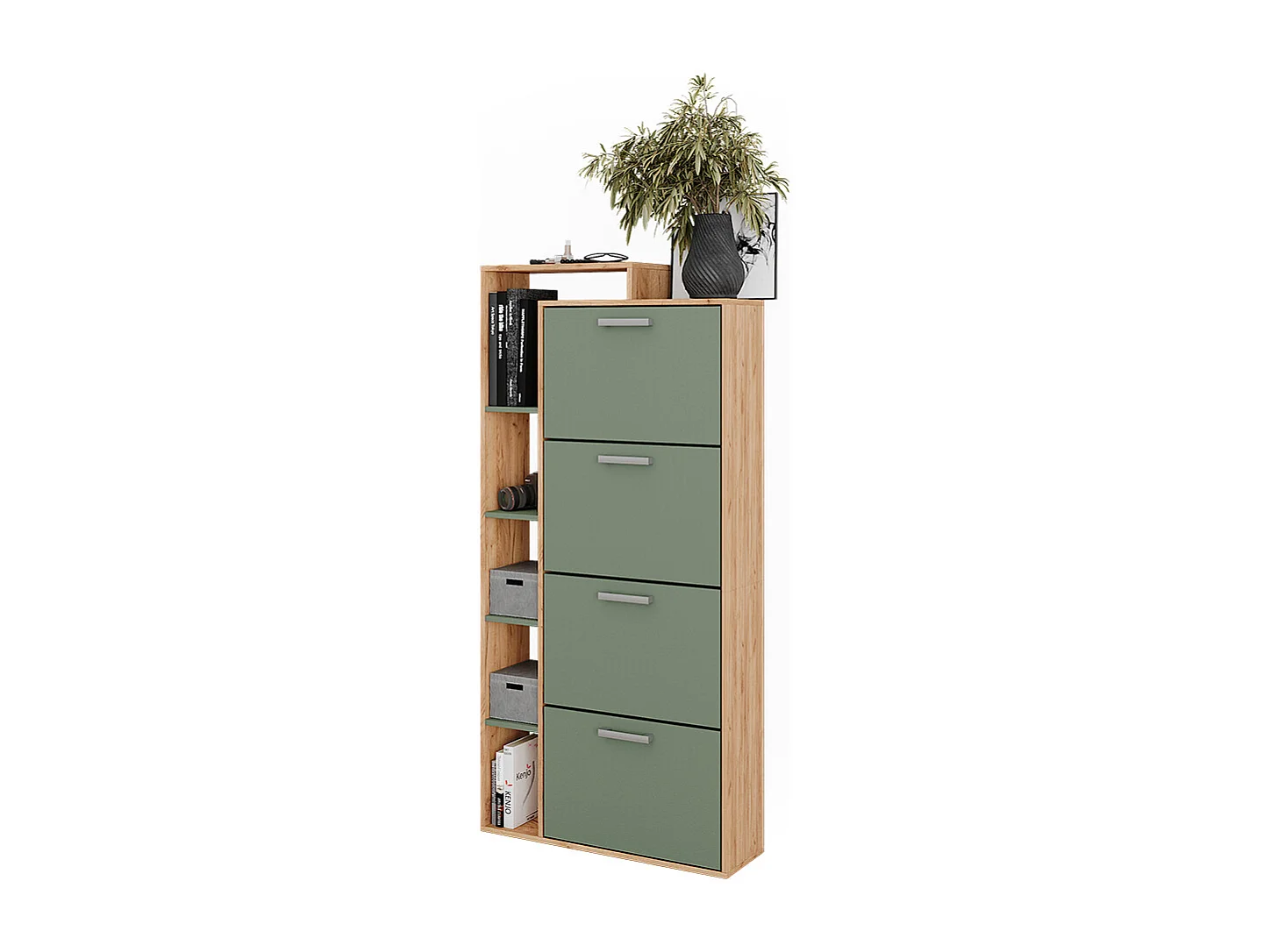 Shoe tipper goldkraft oak/green 80x24.2x166.1 orlando