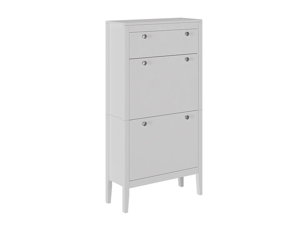 Szafka na buty biały 60x23.5x115 aron