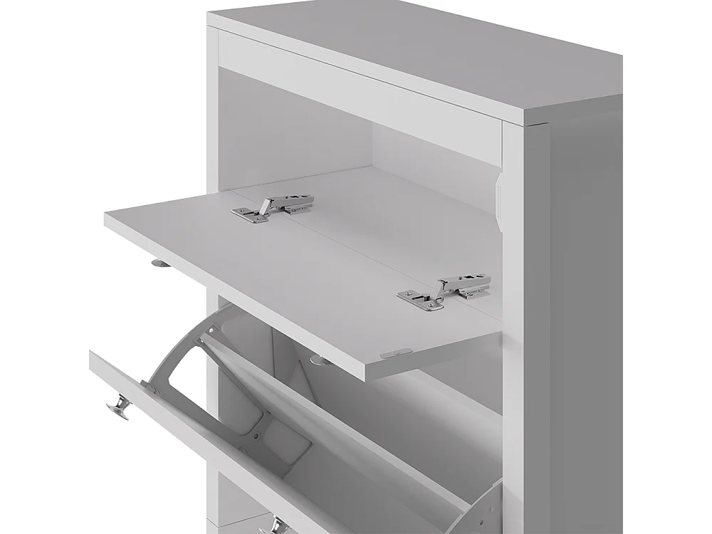 Armoire à chaussures blanc 60x23.5x115 aron