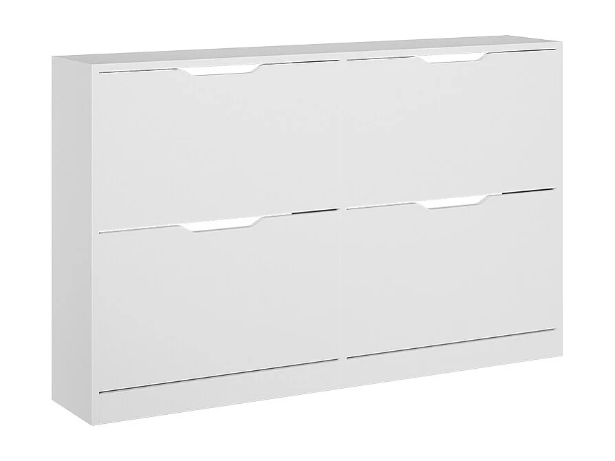Benne à chaussures blanc 116.6x22x72.5 luca