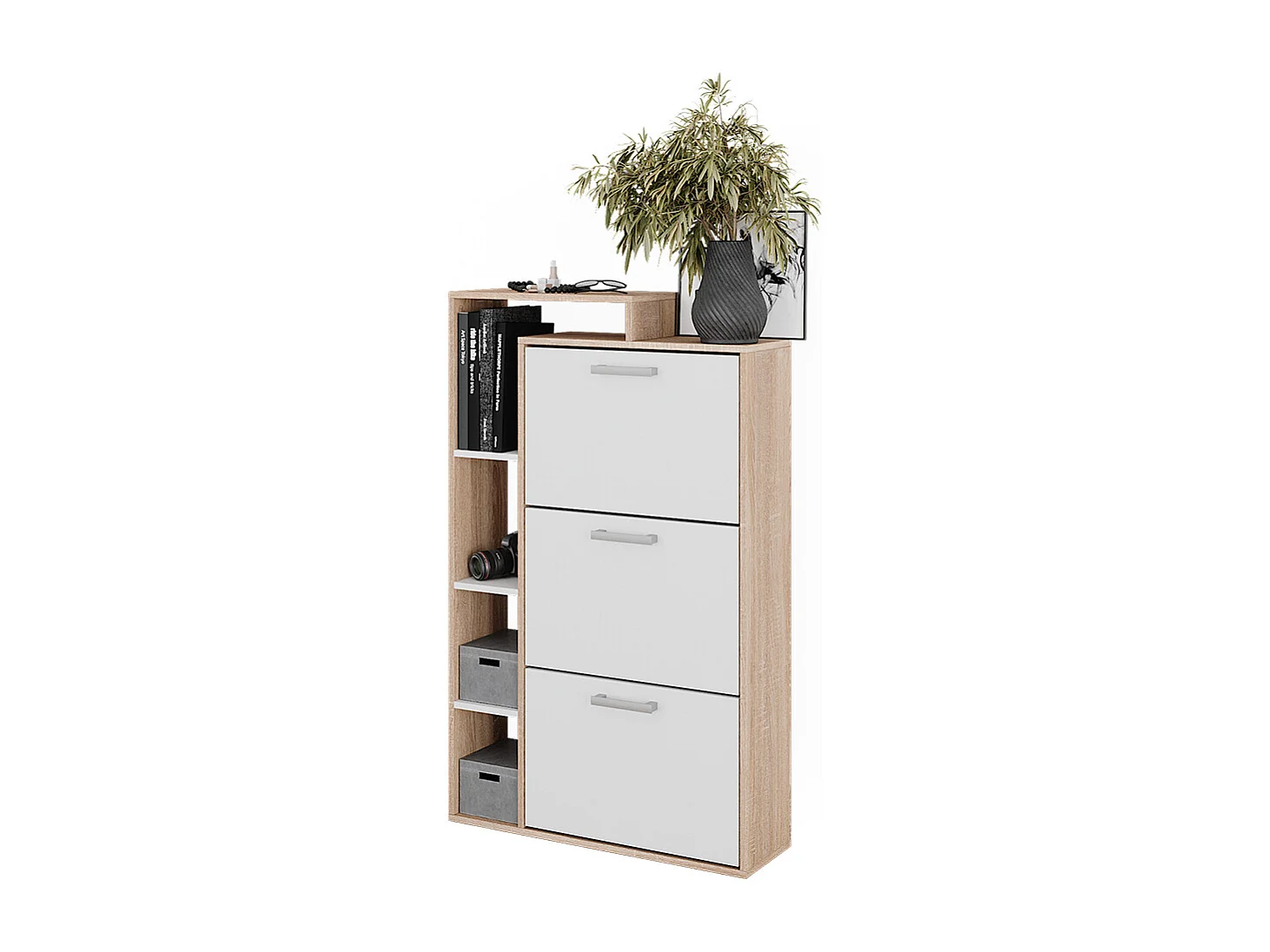 Shoe tipper white/sonoma 80x24.2x128.3 orlando
