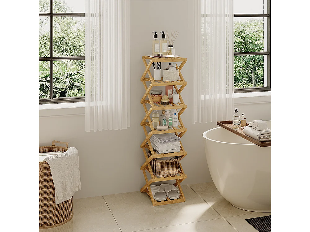 Schuhregal bambus 26x26.5x100.5 ziggy