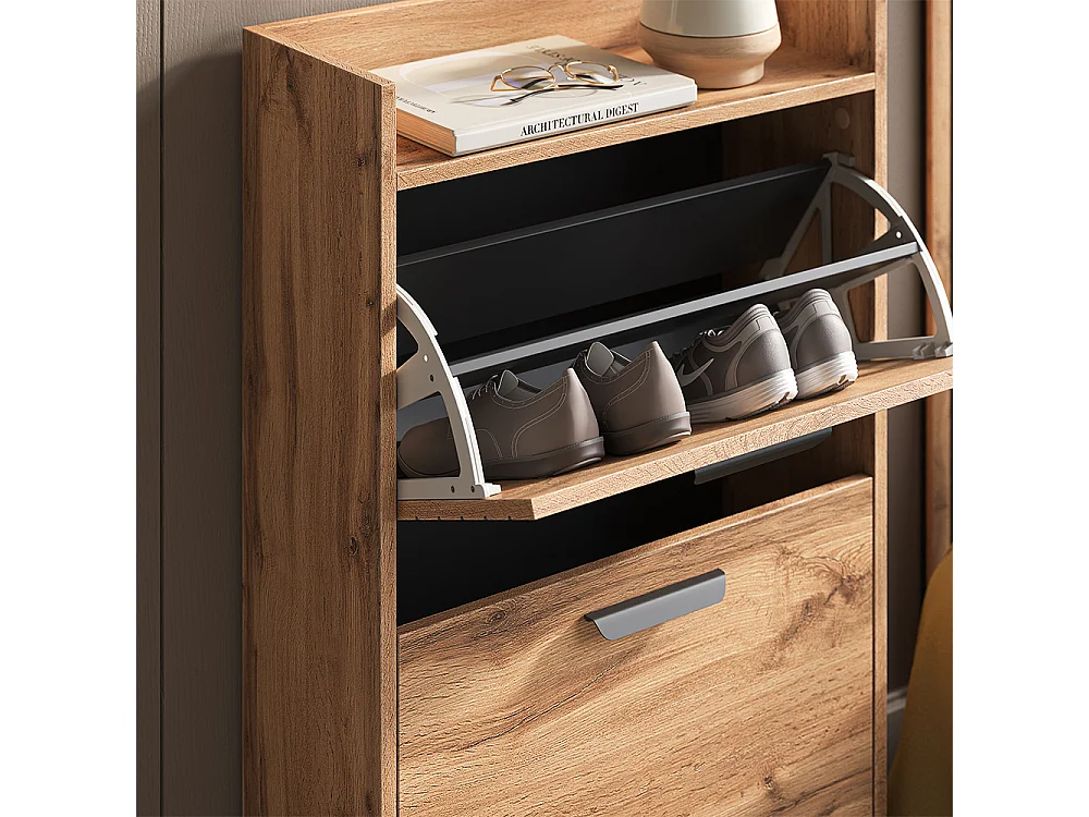 Le basculeur à chaussures chêne wotan 59.8x25x100 amber