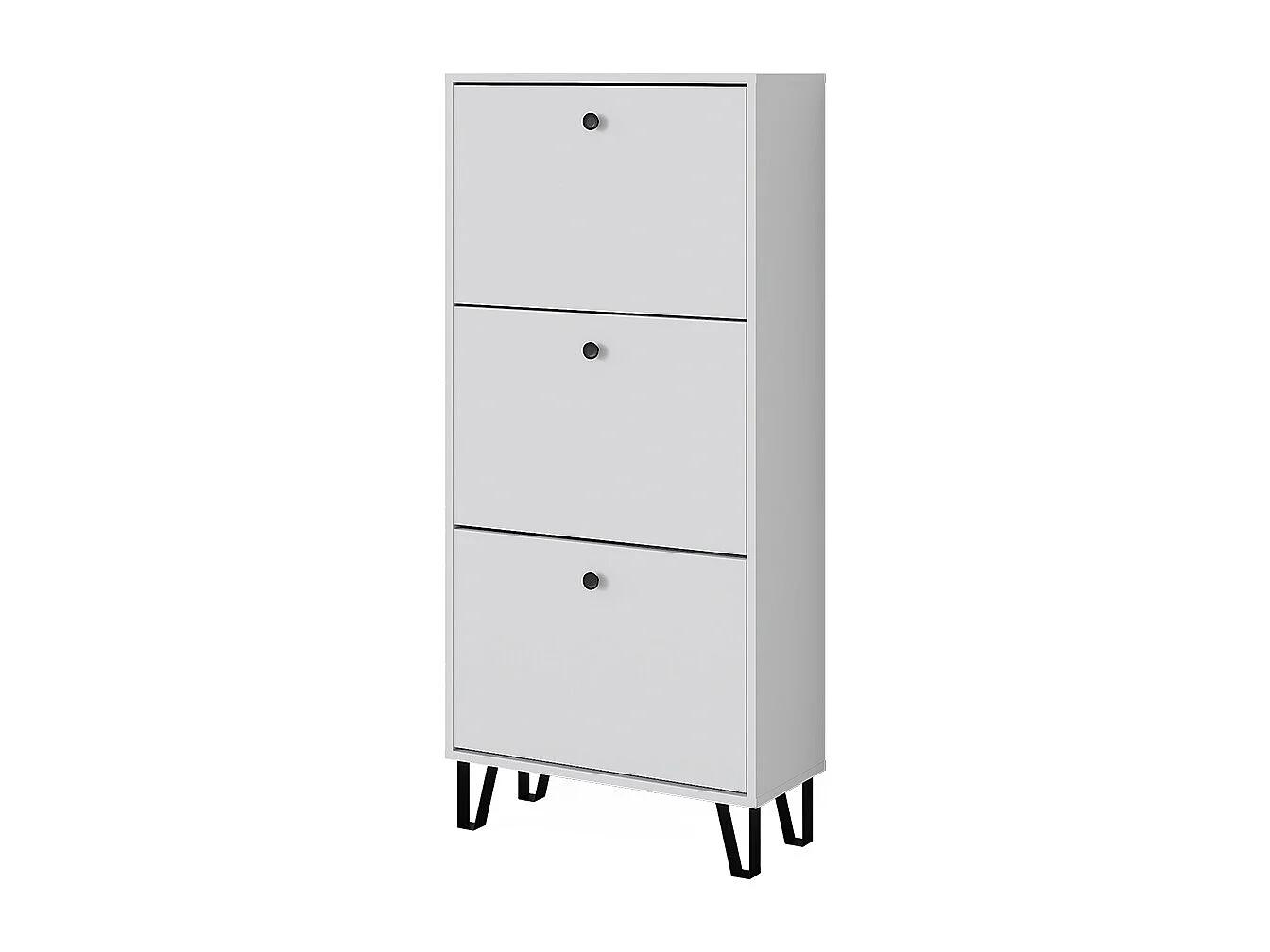 Basculeur à chaussures blanc 130x26x60 siri