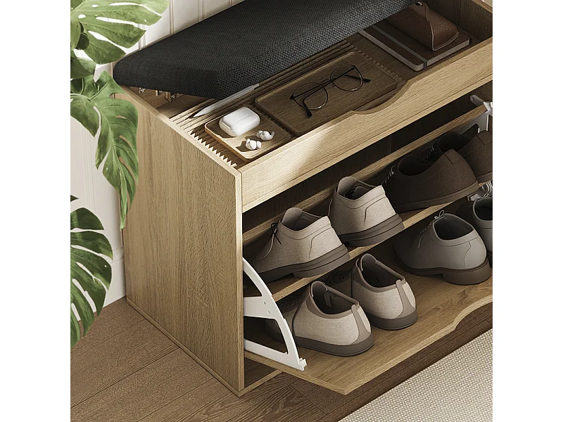 Banco para zapatos sonoma 60x30x51 schufy