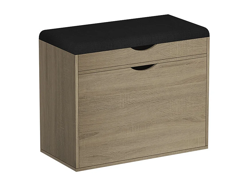 Panca scarpiera da ingresso sonoma 60x30x51 schufy