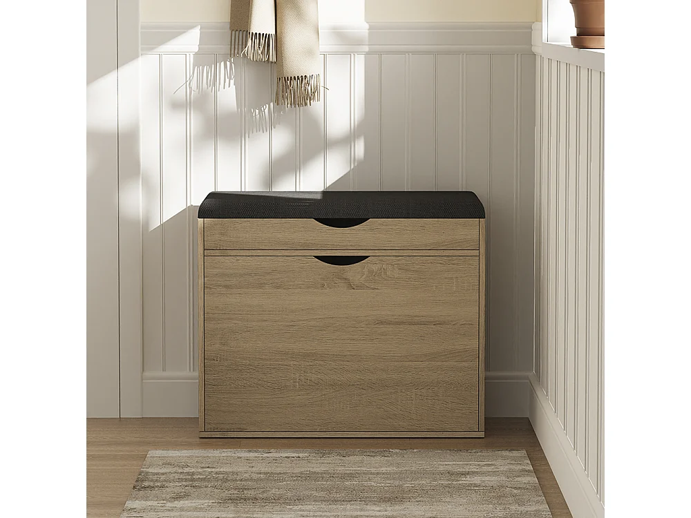 Banc pour chaussures sonoma 60x30x51 schufy