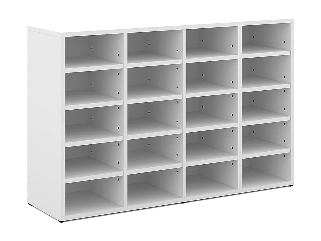 Skoskåp vit 104x30x65.5 lysander