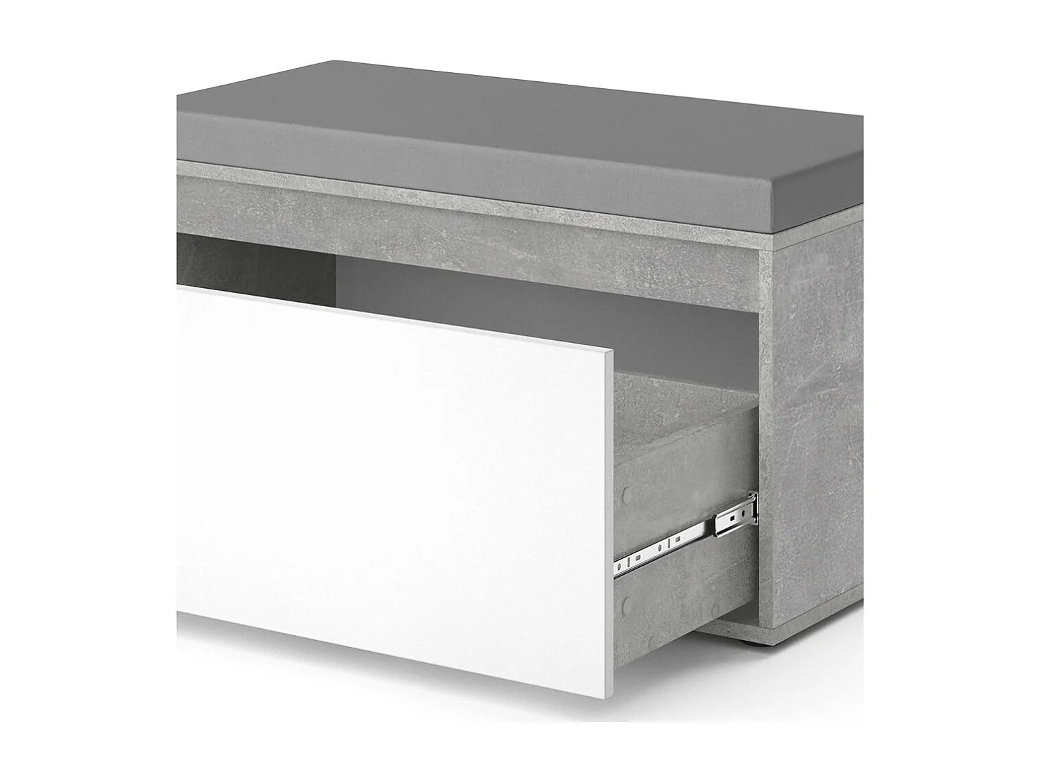 Banc pour chaussures béton 80x39x45 iker