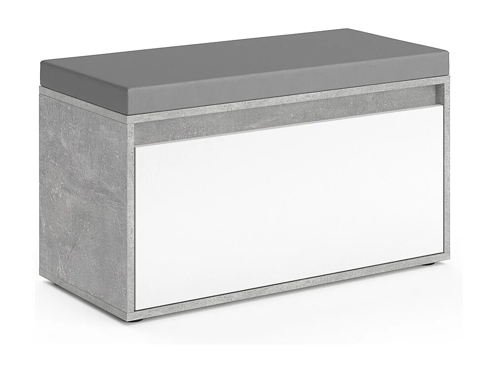 Banc pour chaussures béton 80x39x45 iker