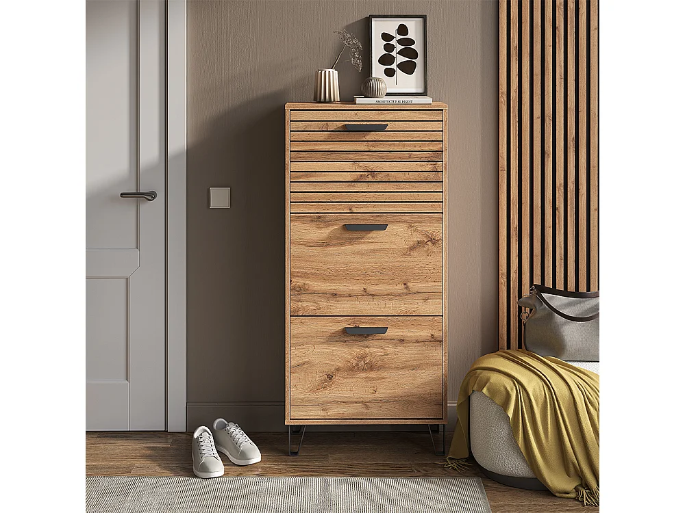 Le basculeur à chaussures chêne wotan 62x25.1x130 amber