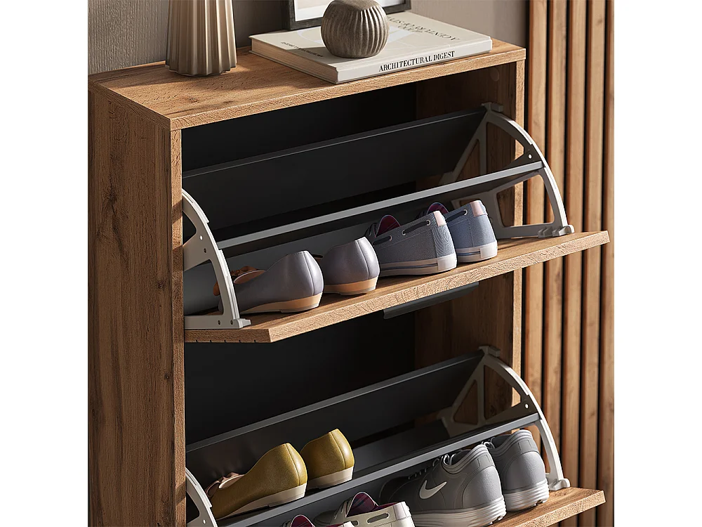 Le basculeur à chaussures chêne wotan 62x25.1x130 amber