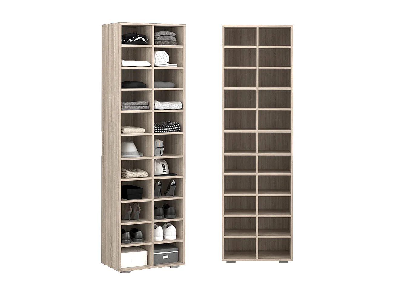 Armoire à chaussures sonoma 52.4x33.3x183.3 paris