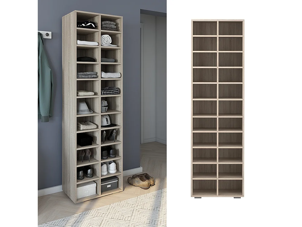 Armoire à chaussures sonoma 52.4x33.3x183.3 paris