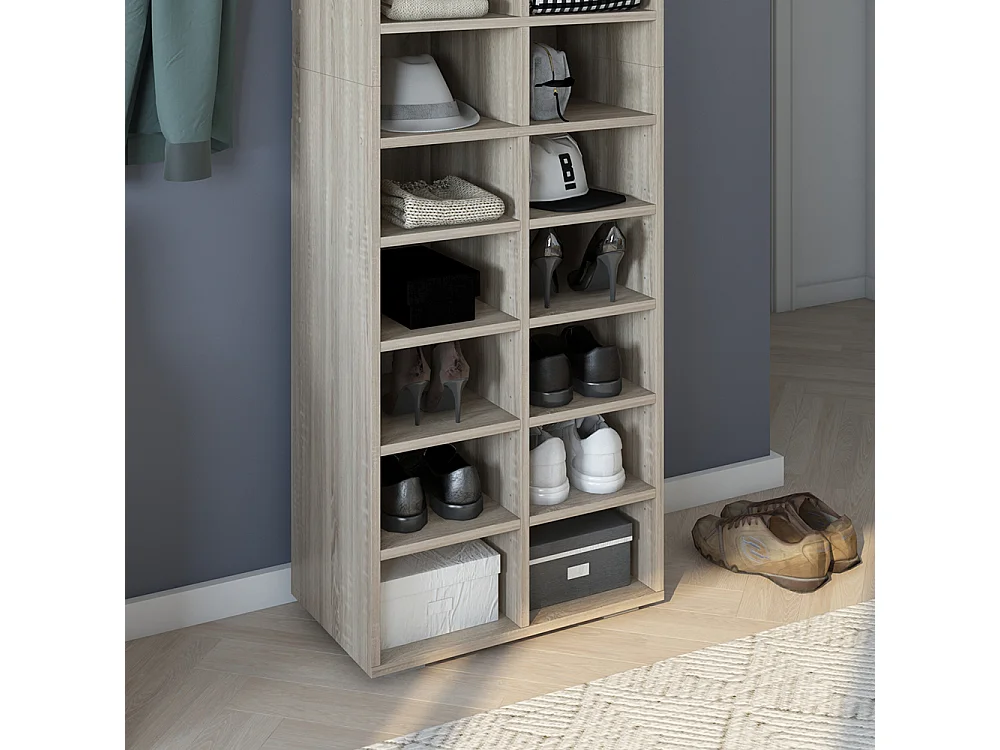 Armoire à chaussures sonoma 52.4x33.3x183.3 paris