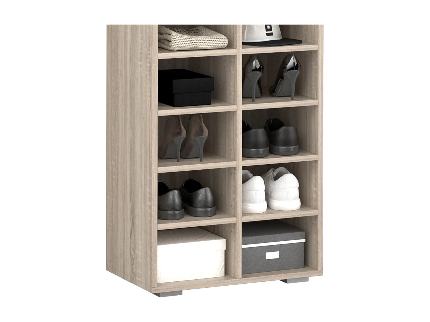 Armoire à chaussures sonoma 52.4x33.3x183.3 paris