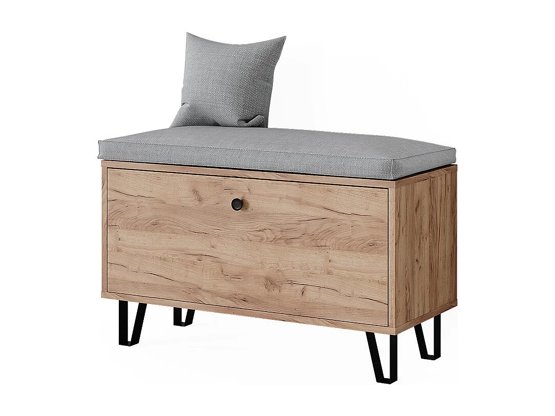 Asiento banco roble dorado 80x35.1x46 siri