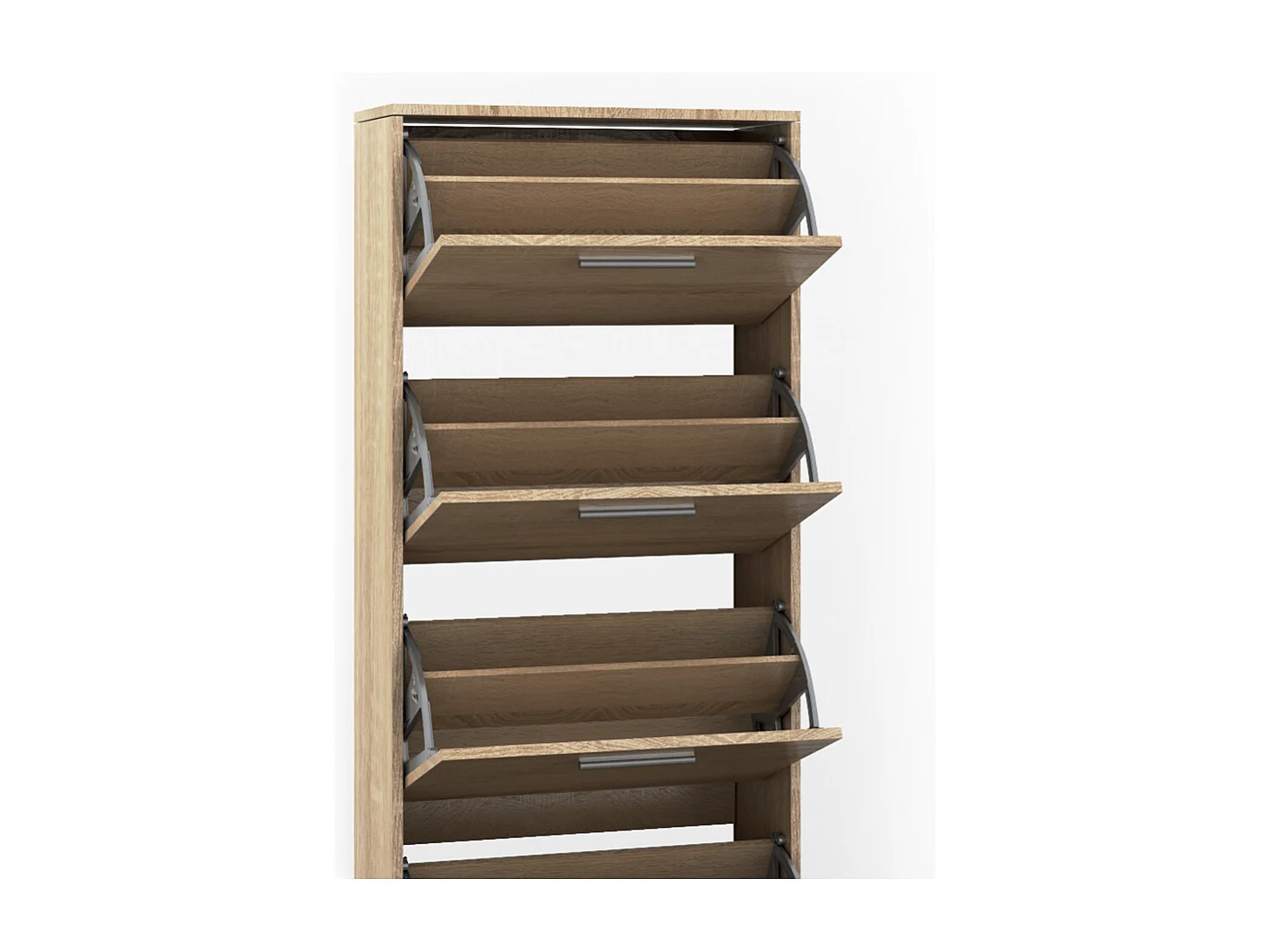 Meuble à chaussure sonoma 59x22x169.5 gizmo