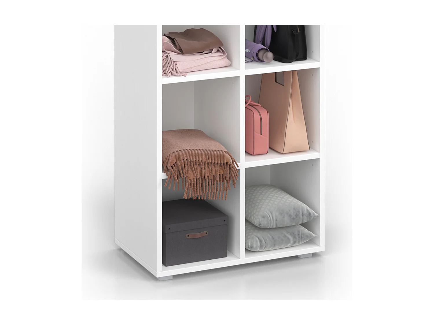 Armoire à chaussures blanc 54.2x33.3x183.3 paris