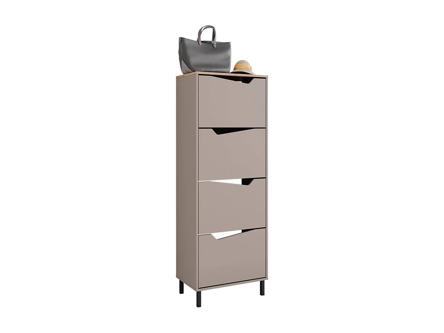 Shoe tipper greige/artisan 60x38x167.4 marelle